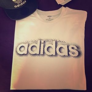 NEW!! Adidas Medium men’s white t-shirt